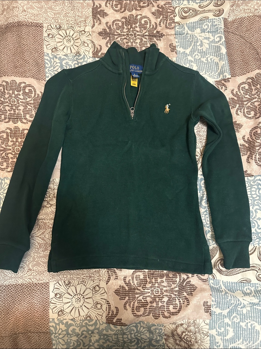 Polo by Ralph Lauren Dark Green Quarter-Zip Hoodie
